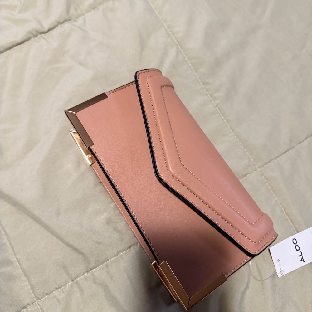 Aldo Akyrax clutch with Gold Accents